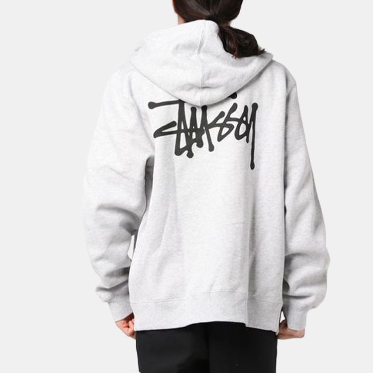 Худи Stussy BASIC ZIP HOOD (черное) — фото 3