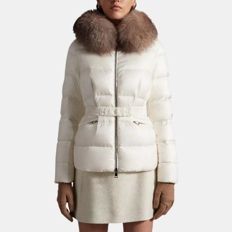 Женская куртка Moncler (белая) — фото 2