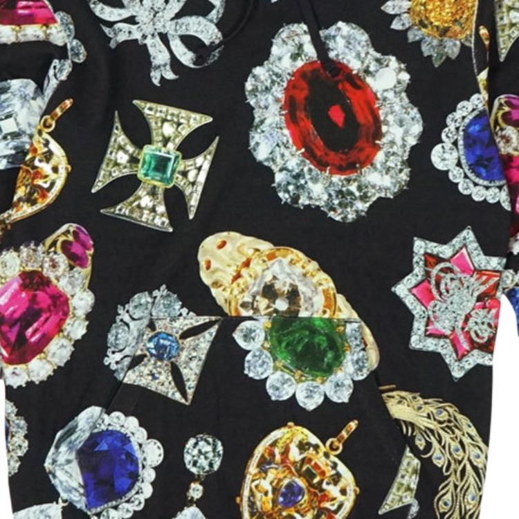 Худи Supreme FW18 Jewels Hooded Sweatshirt Black (черное) — фото 2