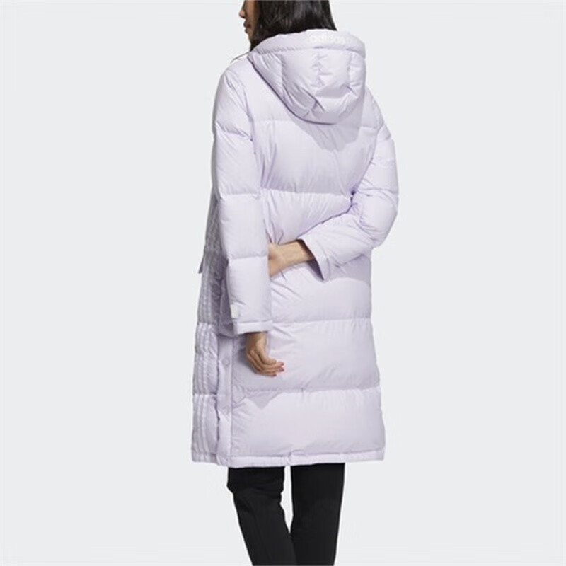 Женская куртка adidas neo W Sup Dwn Puff (светло-сиреневая) — фото 4