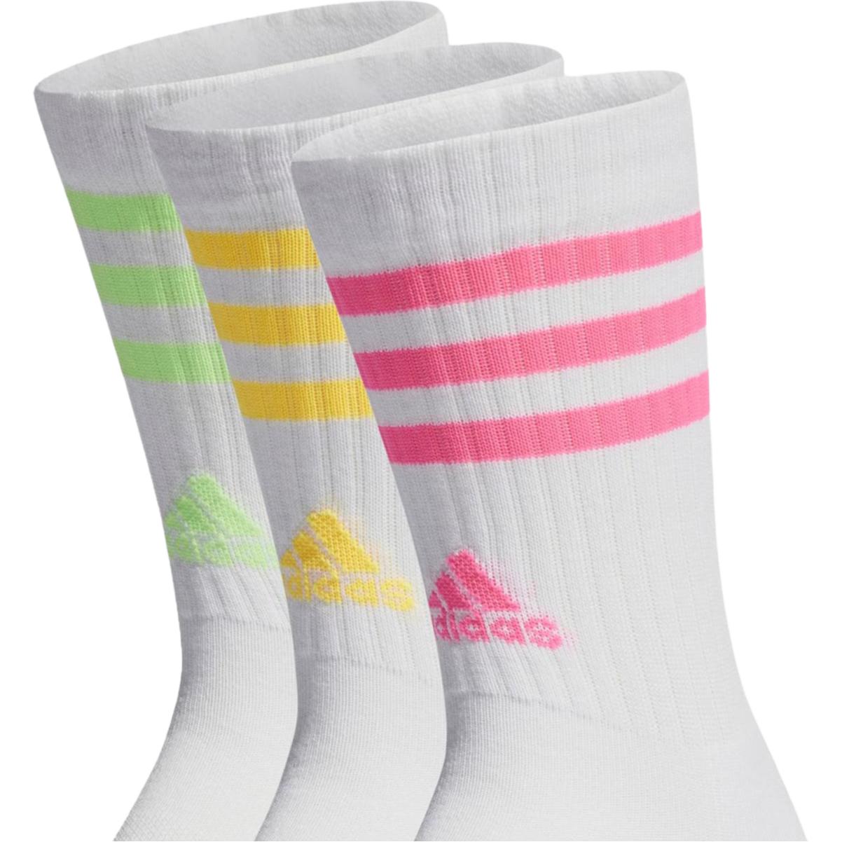Adidas 3 STRIPES CUSHIONED CREW SOCKS 3 PAIRS Print Crew Socks Unisex 3 Pack