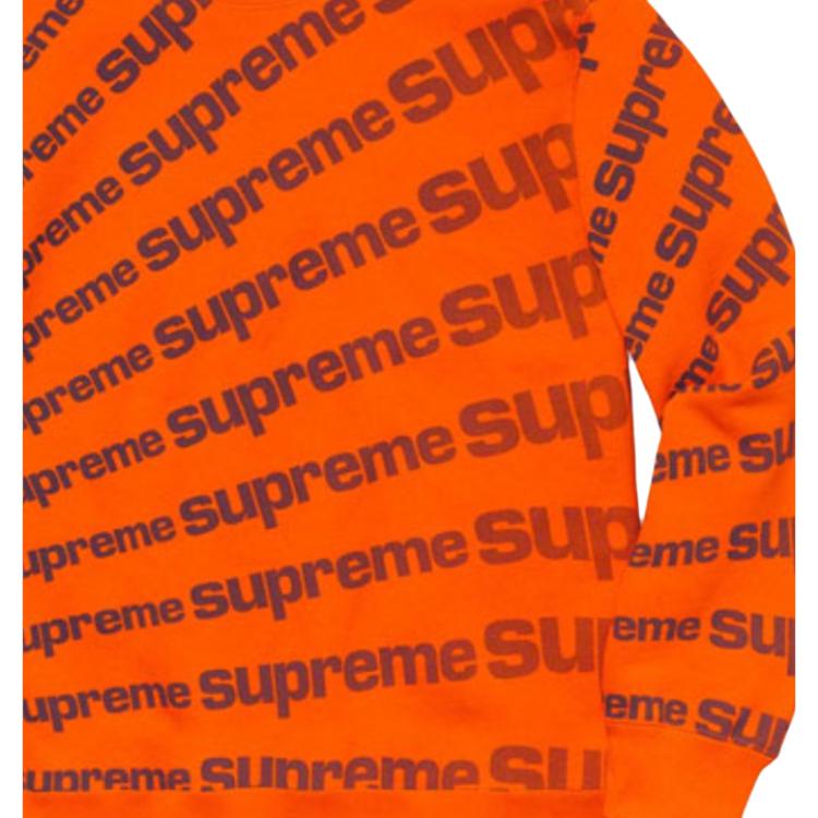 Худи Supreme SS20 Week 1 Radial Crewneck Logo (оранжевый) — фото 3