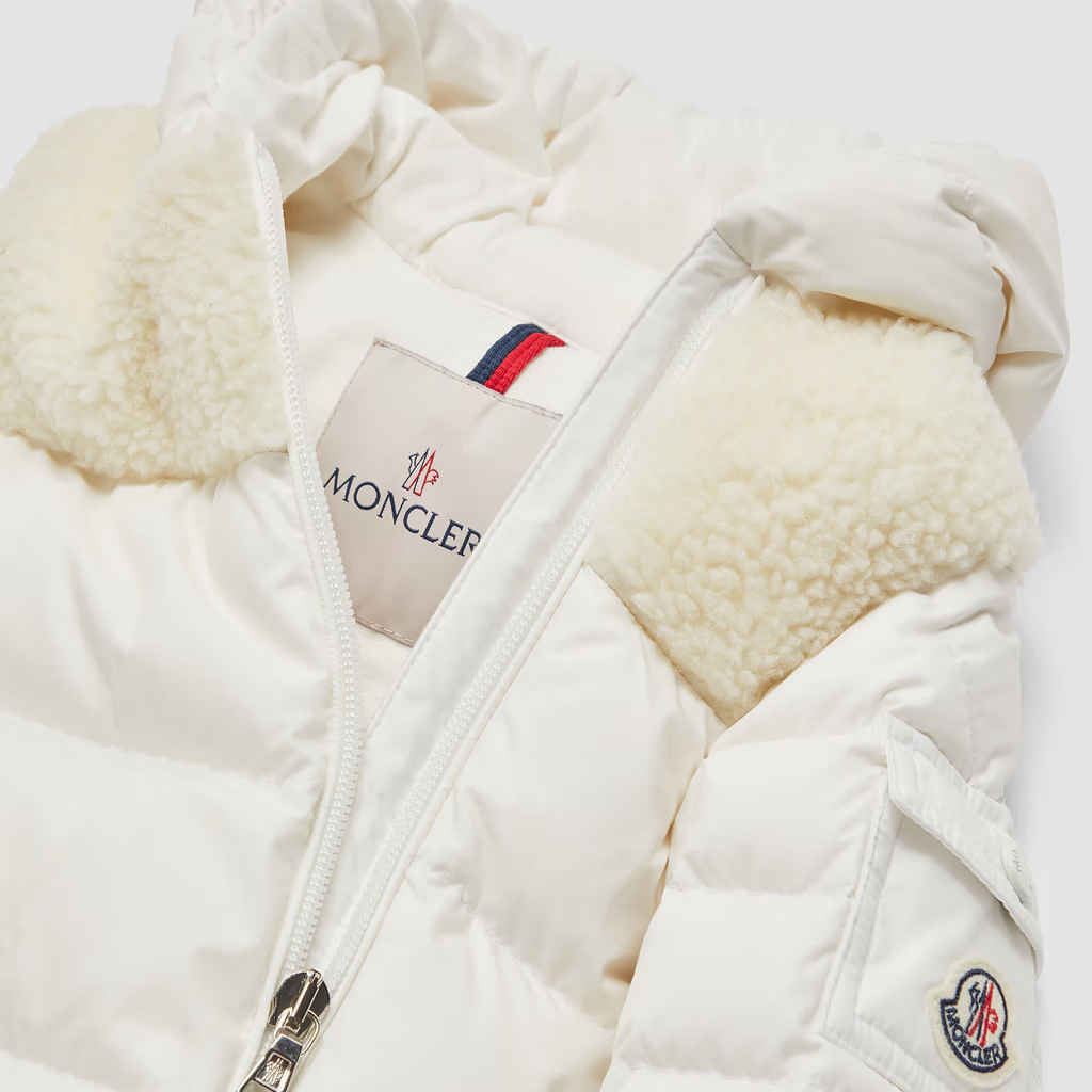 Детские комбинезоны Moncler (белые) — фото 3