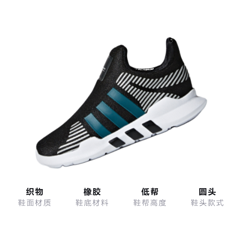 Кеды adidas Eqt Adv 360 I (черно-зеленый) — фото 2