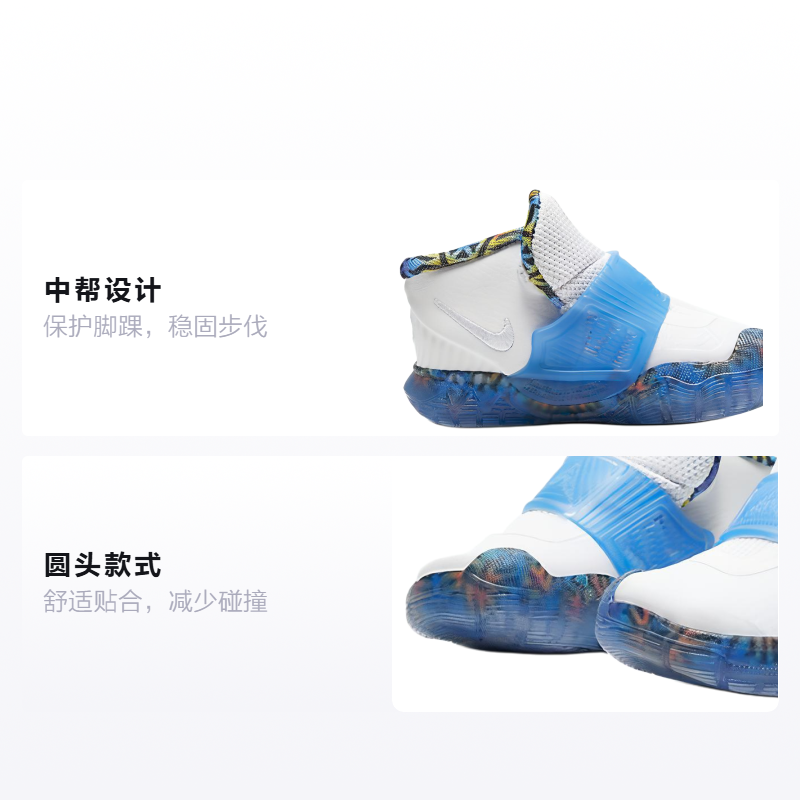 Кеды Nike Kyrie 6 (бело-синие) — фото 2