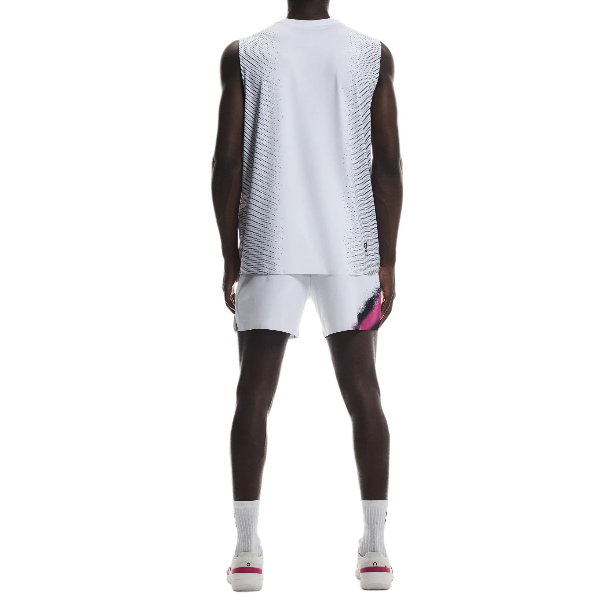 On Court Sports Shorts Men’s White | Black Moderate