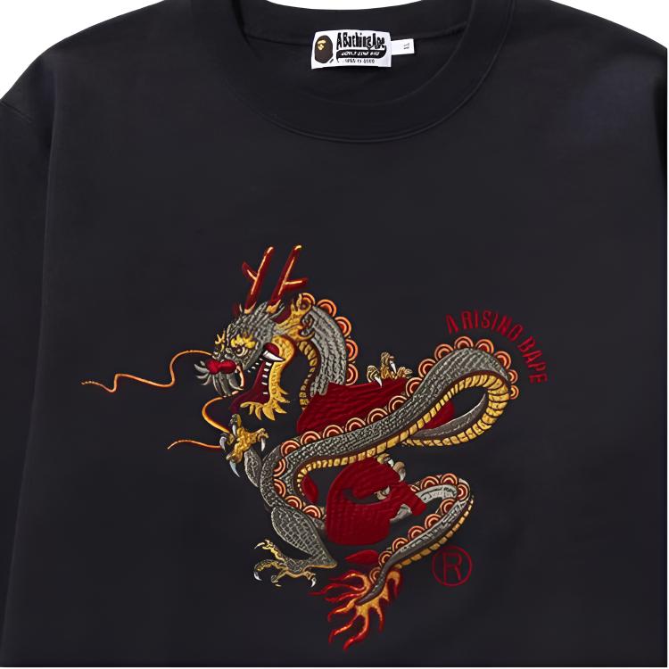 Свитшот A BATHING APE SS24 CNY Dragon (черный) — фото 4