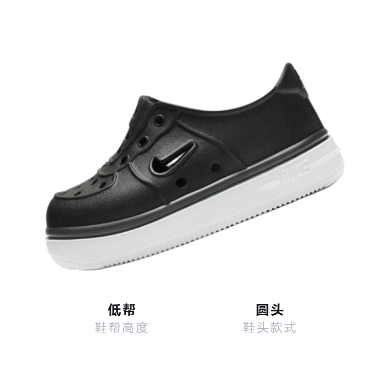 Детские кеды Nike Air Force 1 (черный) — Чёрный — фото 3