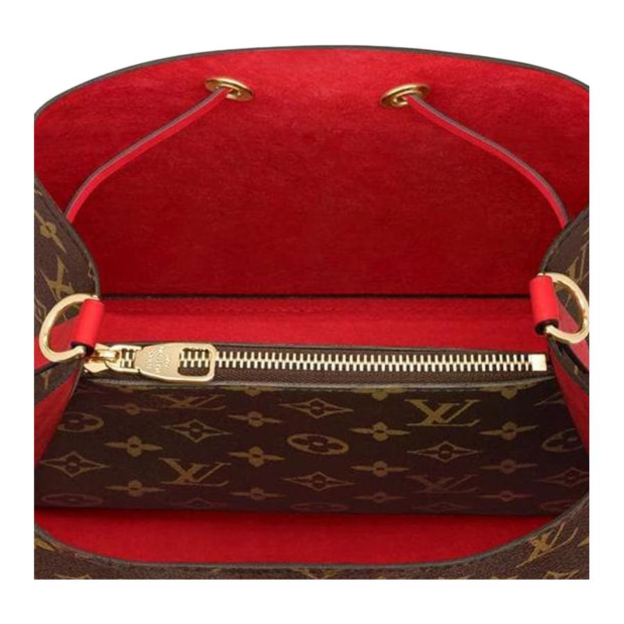 Женские сумка Louis Vuitton LOUIS VUITTON NÉONOÉ (коричнево-красный) — фото 4