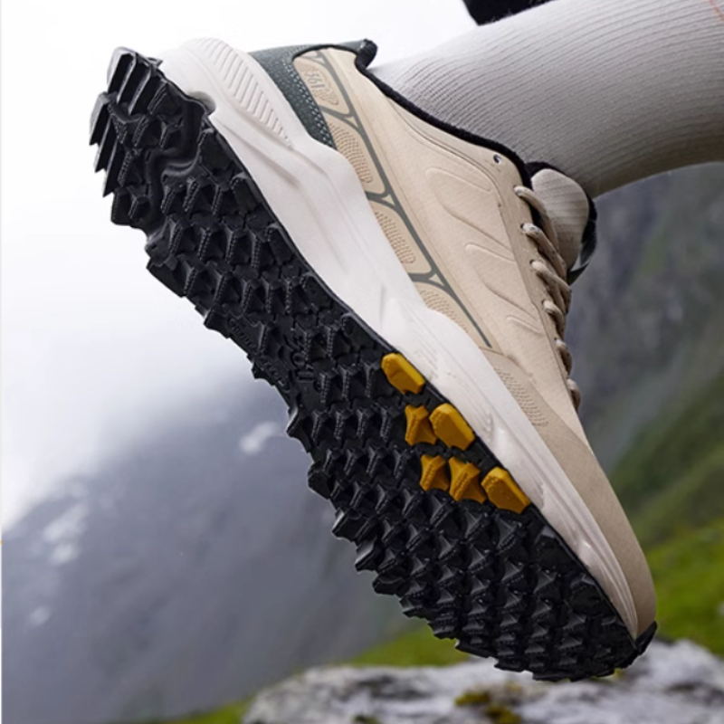 361° Rain Screen Cushioning Slip Resistant Abrasion Resistant Low top Running Shoes Men’s Beige Gray