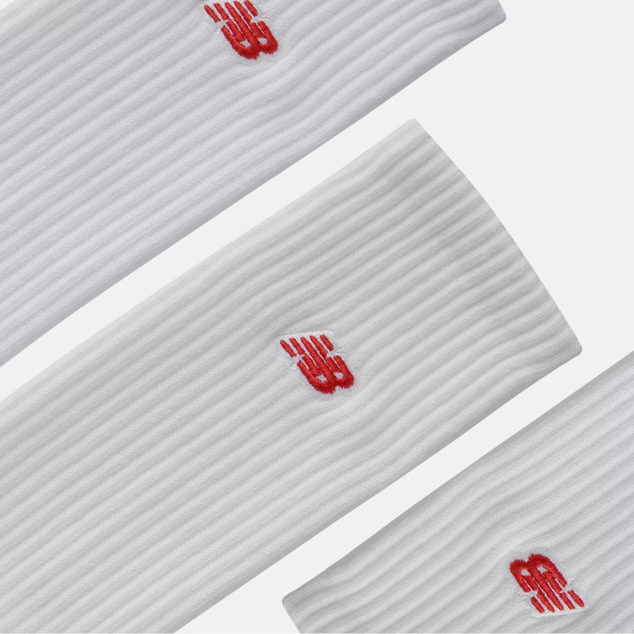 New Balance Crew Socks Unisex 3 Pack White