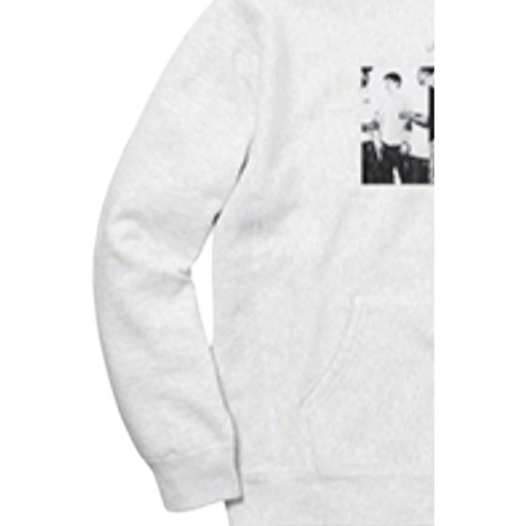 Худи Supreme SS19 Classic Ad Hooded Sweatshirt (серое) — фото 3