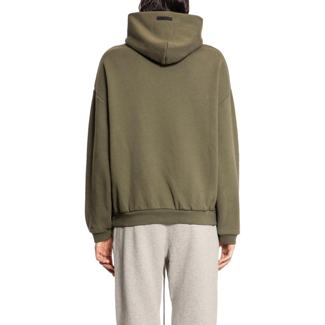 Fear of God Essentials Fall24 BACK TO SCHOOL Fleece Hoodie   /MILITARY