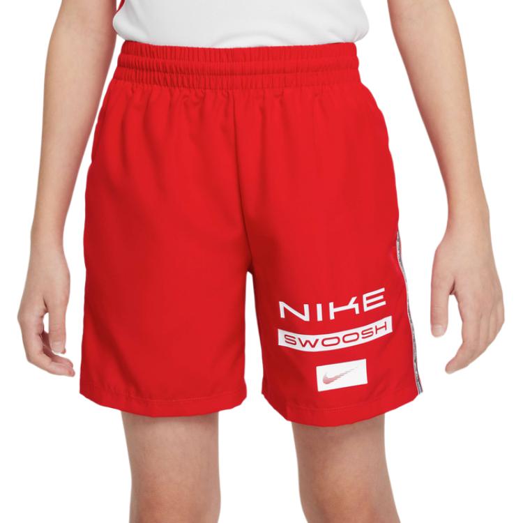 Шорты Nike Swoosh B NK DF MULTI SHORT WVN LOVE (красные) — фото 3