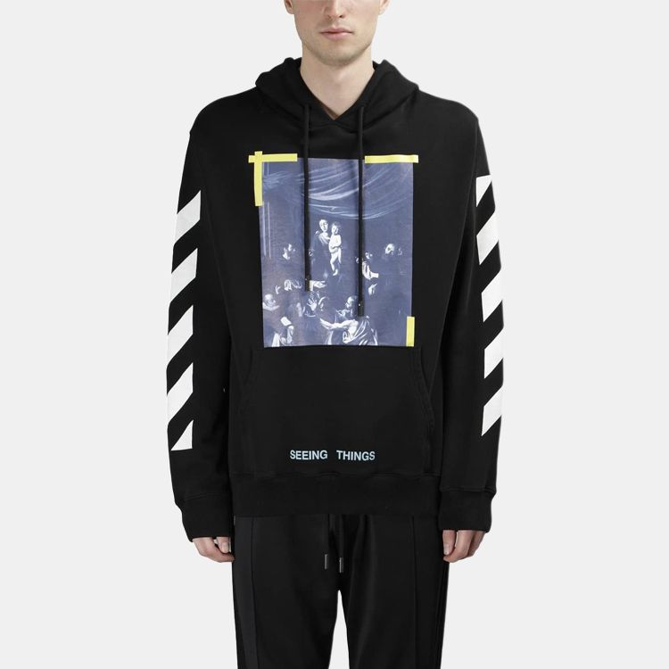 Мужское худи OFF-WHITE (черное) — фото 4