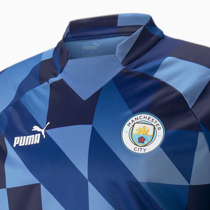 PUMA Manchester City MATCH Pre Sweat Soccer Jersey Men’s Blue