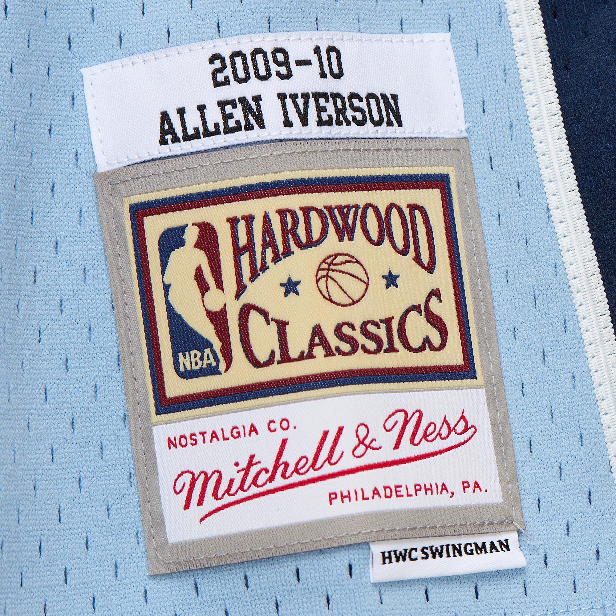 Mitchell Ness Basketball Jersey SW Fan Edition Iverson 2009 10 Season Memphis Grizzlies, Iverson Size 3 Men’s Blue