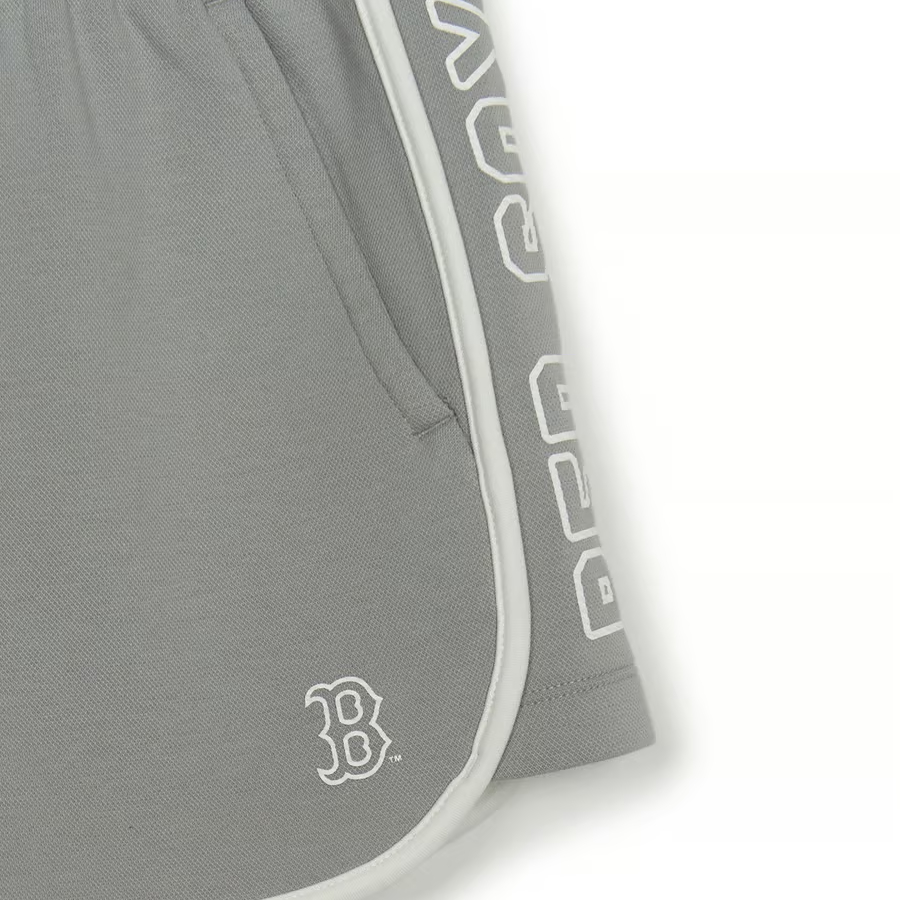 MLB Boston Red Sox Sports Shorts Women’s Light Gray