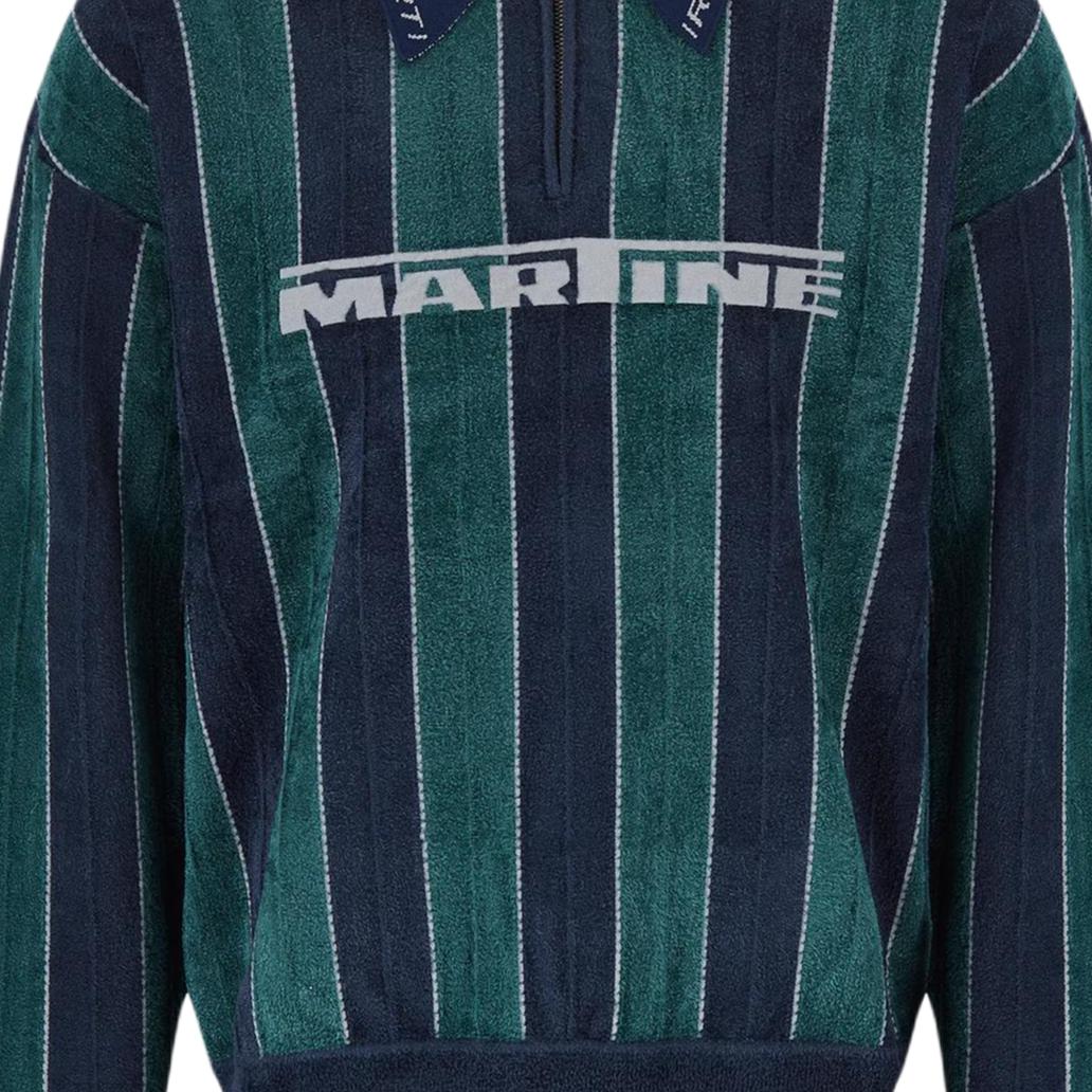 Поло Martine rose FW25 LogoPolo (зеленое) — Зеленый — фото 7