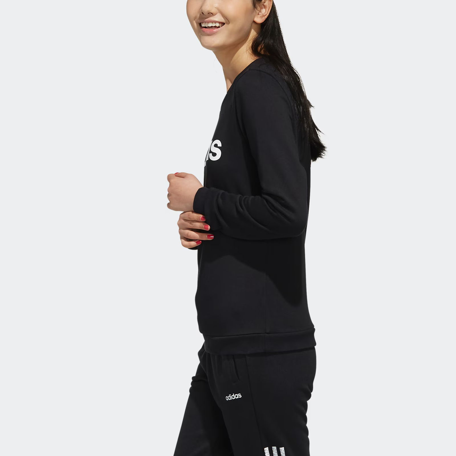 Женские худи adidas neo W Ce Sw (черные) — фото 6
