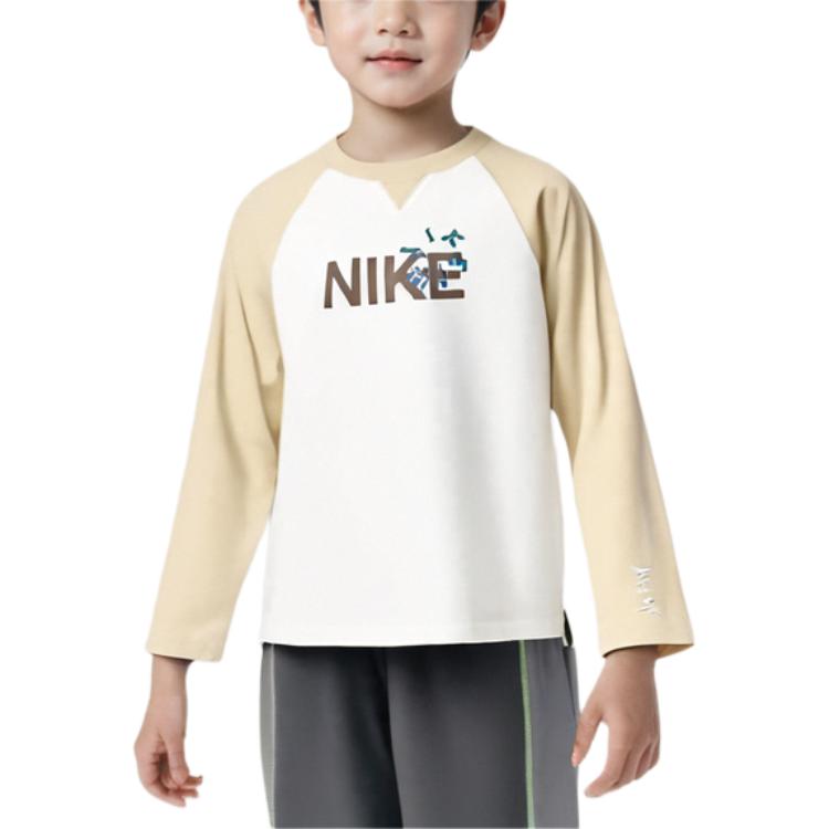 Детская футболка NikeT B NK DF ATHL LS TOP GCEL (белая) — фото 3