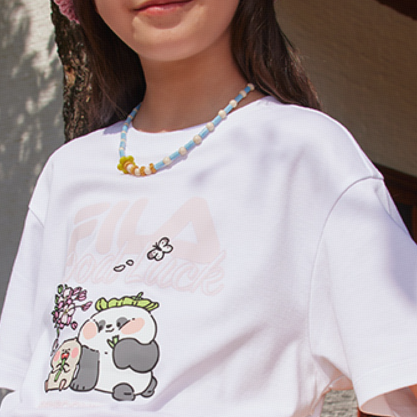 Футболка Fila KIDSBAMBOOMATES T (белая) — фото 4