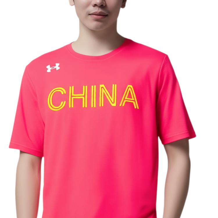Мужская футболка Under Armour T (красная) — фото 7
