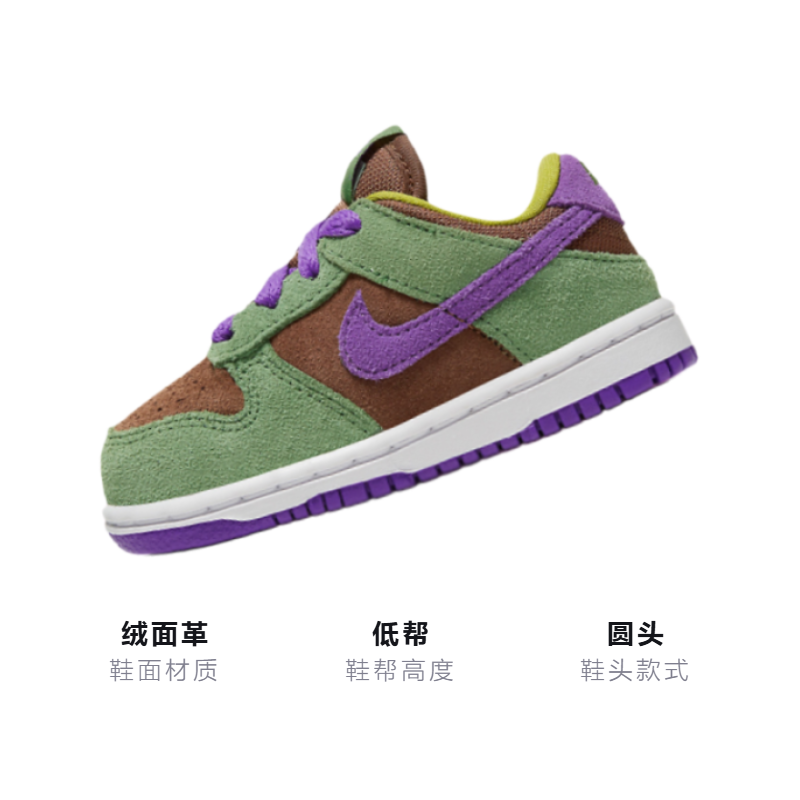 Кроссовки Nike Dunk SP "Veneer" (коричнево-зеленые) — фото 3