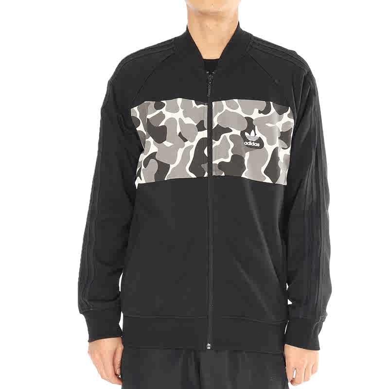 Мужская куртка adidas originals Graphics Cb Tt (черная с камуфляжем) — фото 3