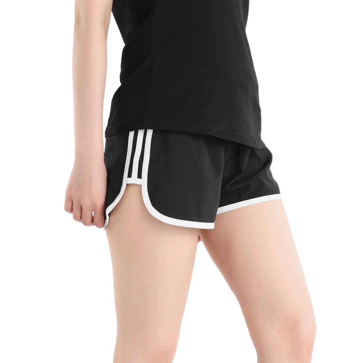 Женские шорты adidas M20 Short W (черно-белые) — фото 5