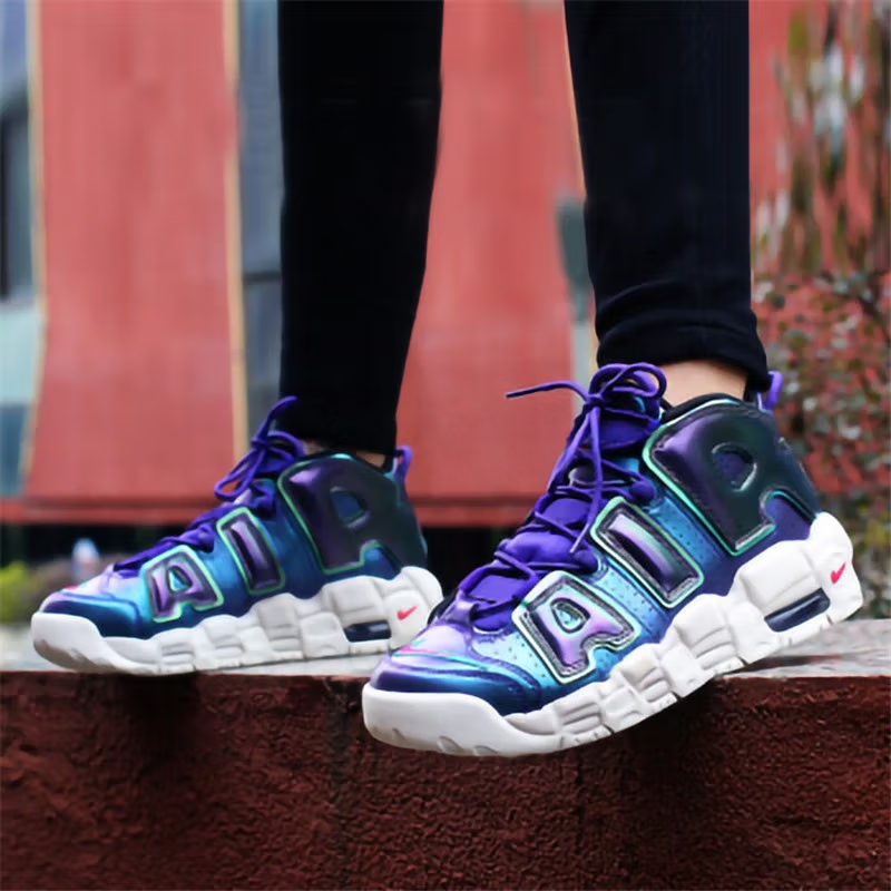 Кроссовки Nike Air More Uptempo (фиолетовые) — фото 4