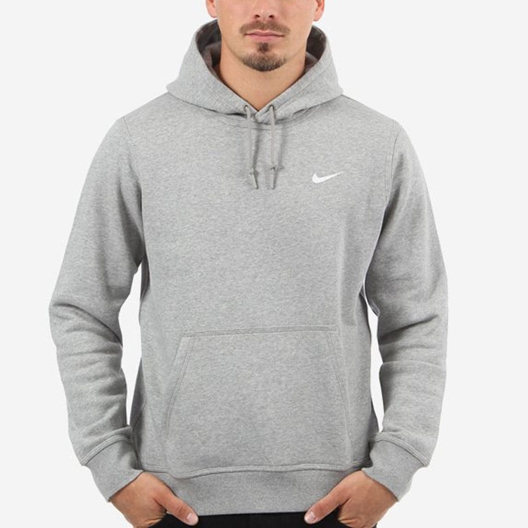 Мужское худи Nike Club Swoosh Logo (темно-серое) — фото 3