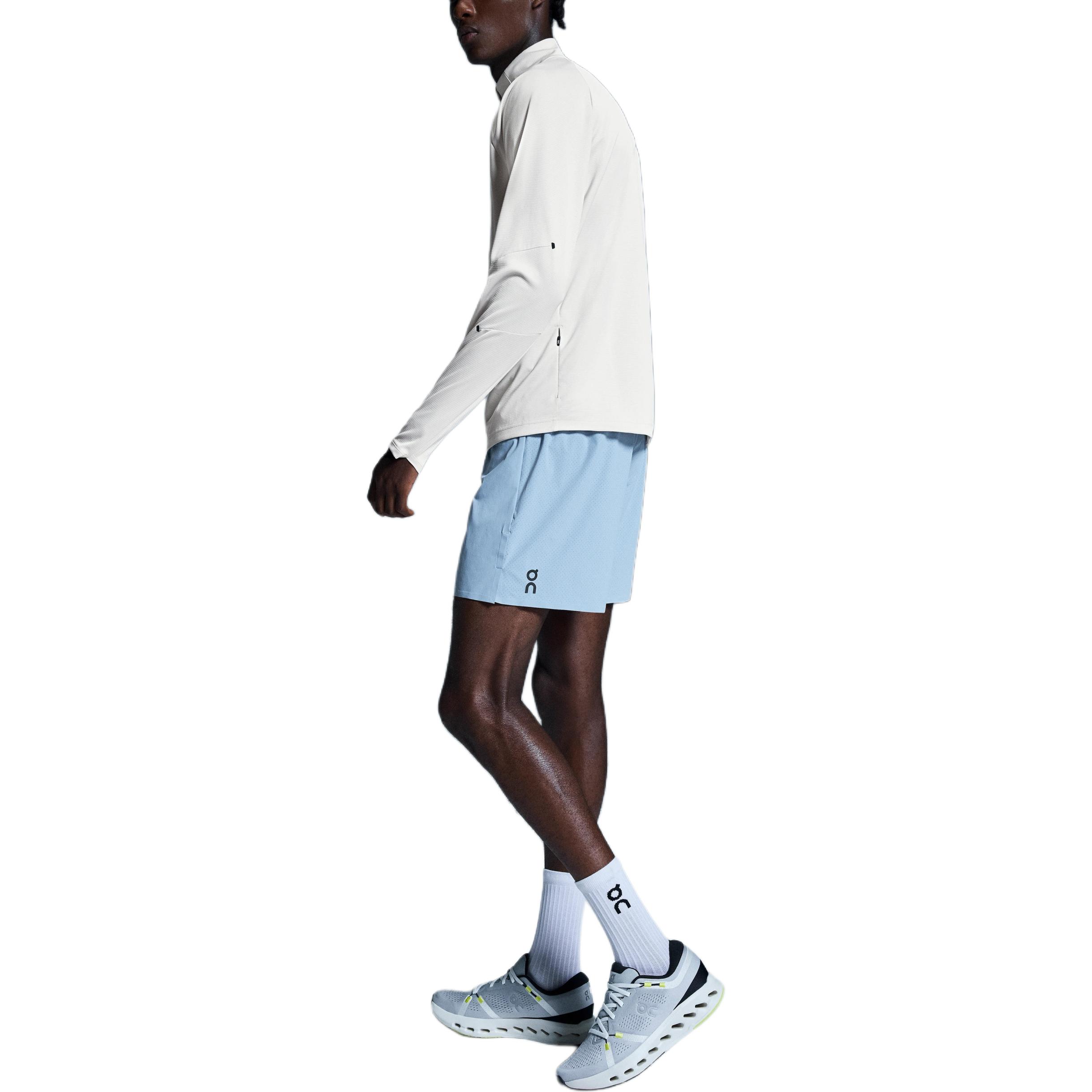 On Performance Sports Shorts Men’s Light Gray Blue