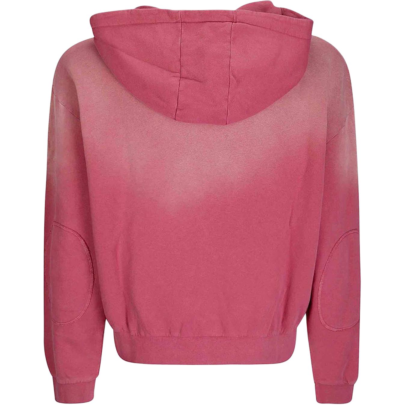 Мужское худи Brain Dead Padded Elbow Zip-Up Hoodie (кирпично-красное) — фото 2