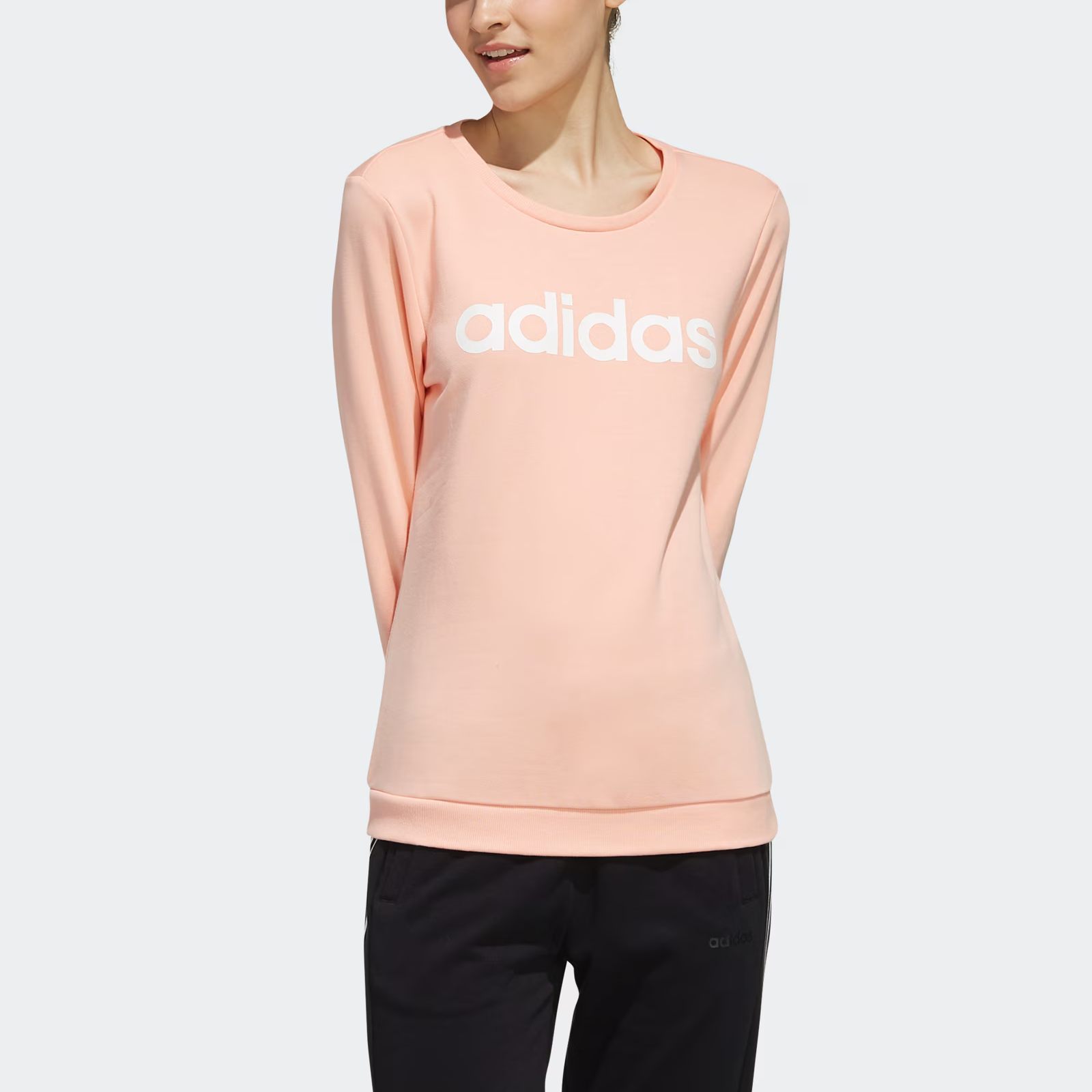 Женская худи adidas neo / (розовый) — фото 3