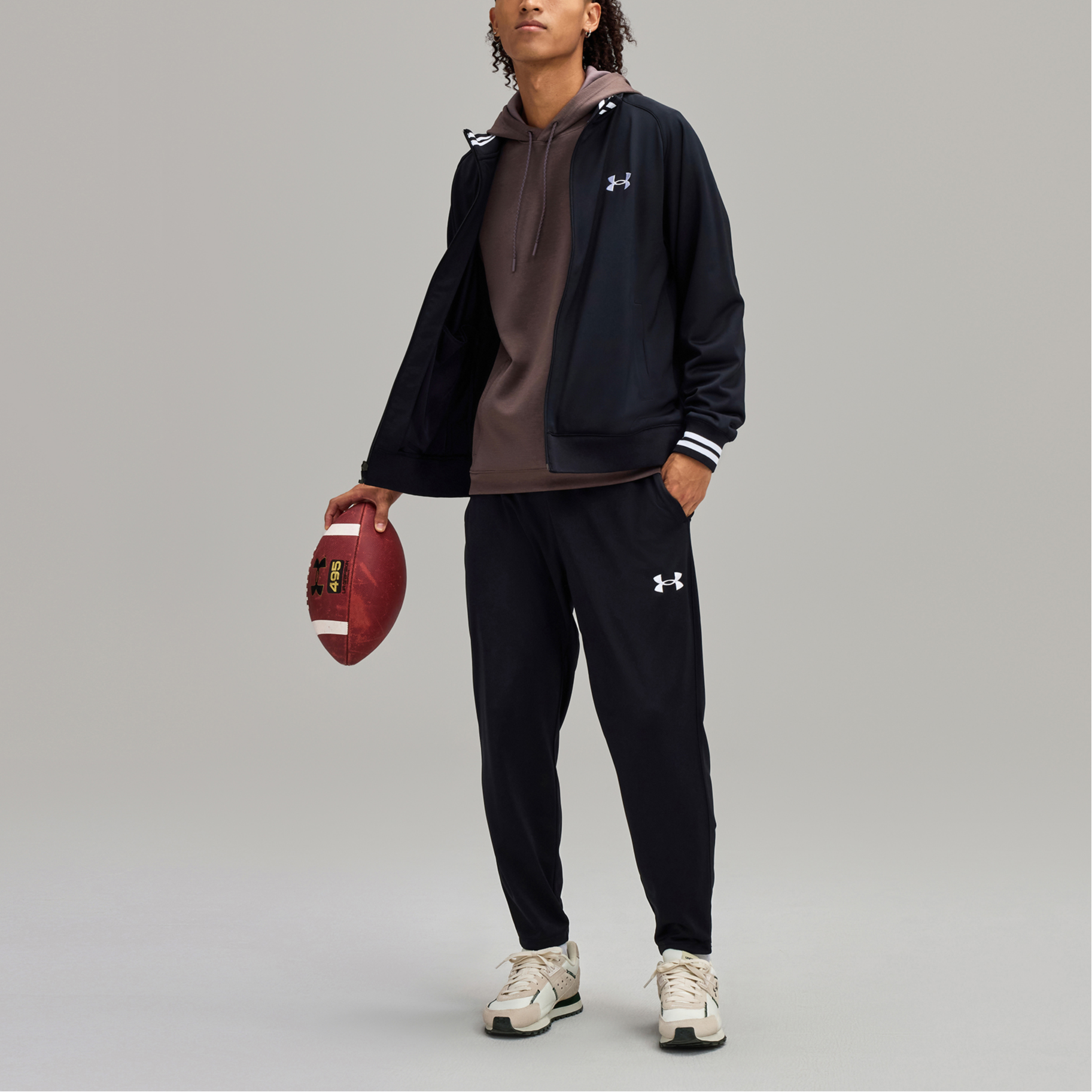 Under Armour Track Casual Sportswear Unisex Black