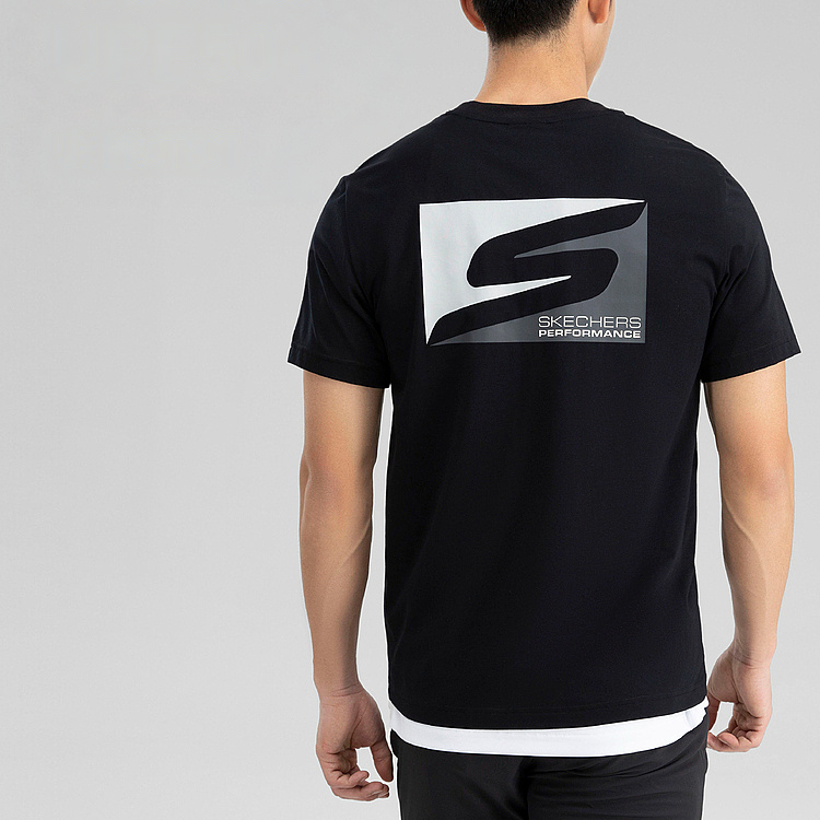 Skechers T Shirt Men’s Carbon Black