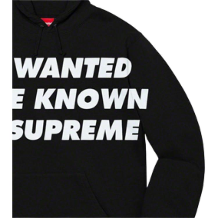 Худи Supreme SS20 Week 1 Known As Hooded Sweatshirt (черное) — фото 5