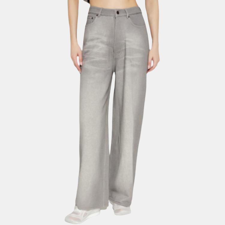 Женские штаны Acne Studios SS25 3D (серые) — фото 2