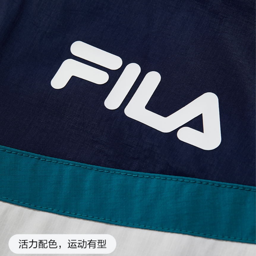 Мужская куртка FILA KIDSORIGINALE (серо-голубая) — фото 3