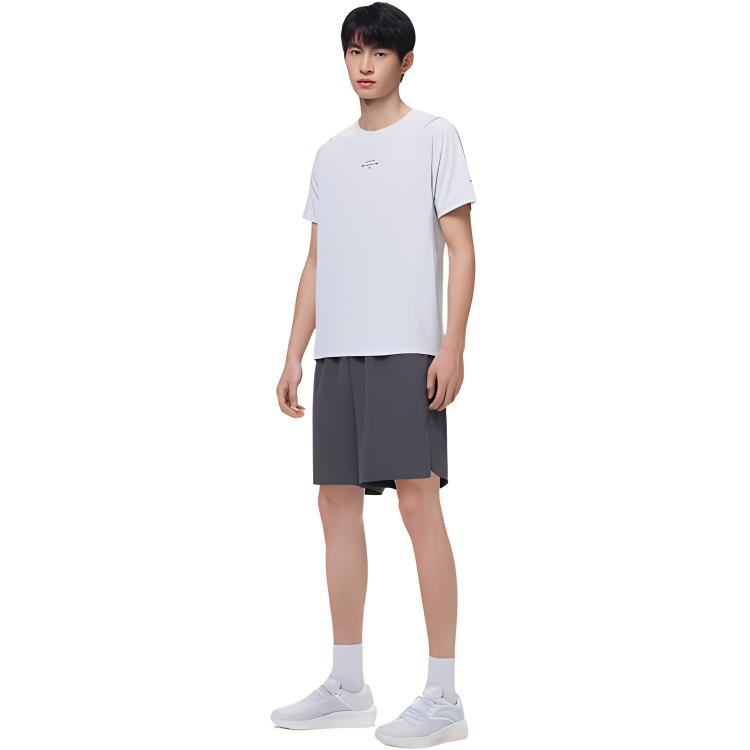 Anta Running Collection Running T Shirt Men’s Salt Crystal Gray