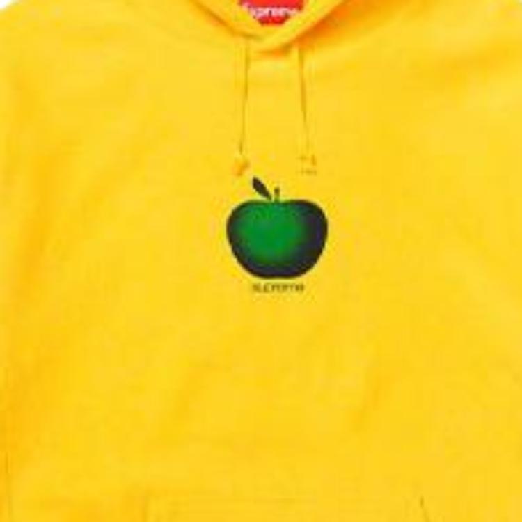 Худи Supreme SS19 Apple Hooded Sweatshirt Yellow (желтый) — фото 2