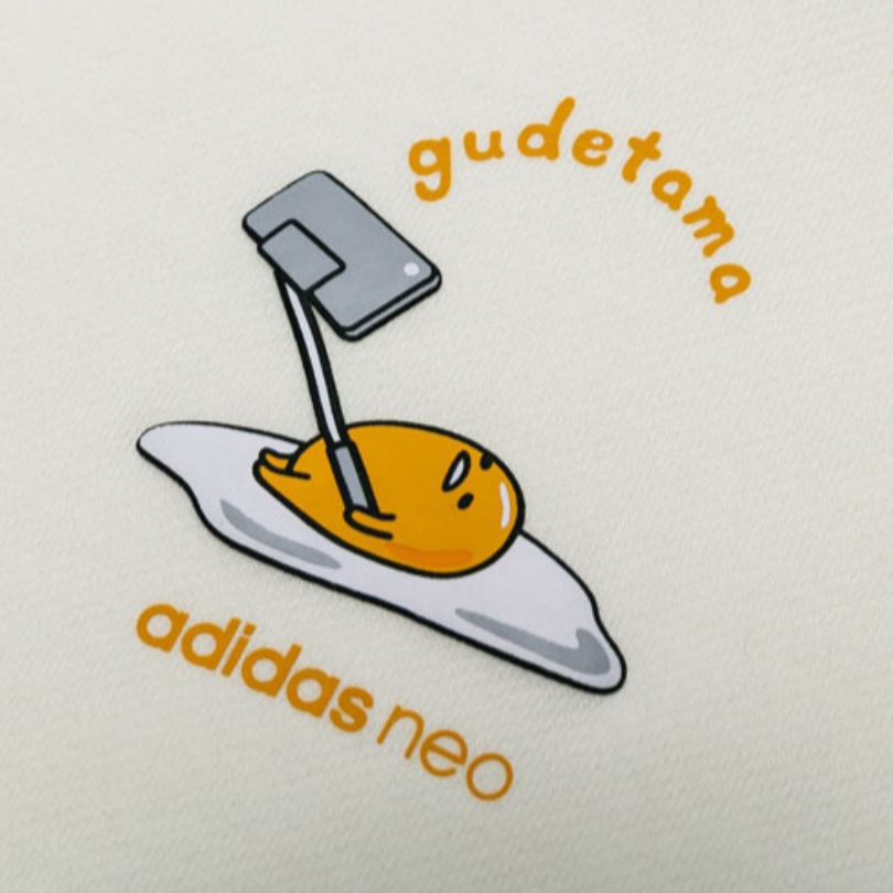 Женское худи adidas neo x Gudetama (белое) — фото 5