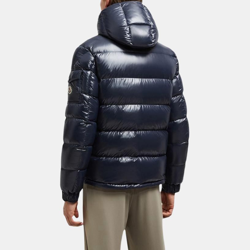 Куртка Moncler Maya Glossy (черная) — фото 6