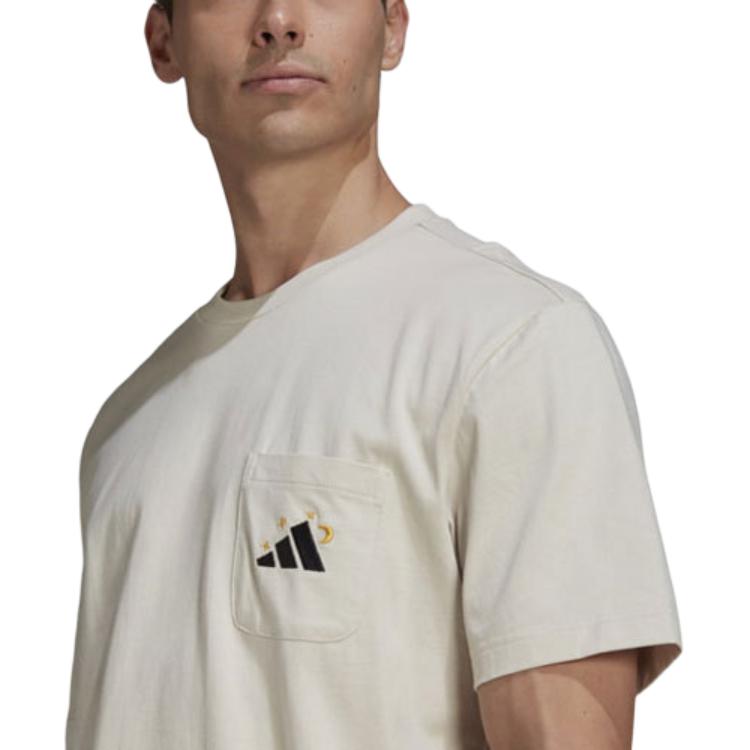 Мужская футболка adidas (коричневая) — фото 5