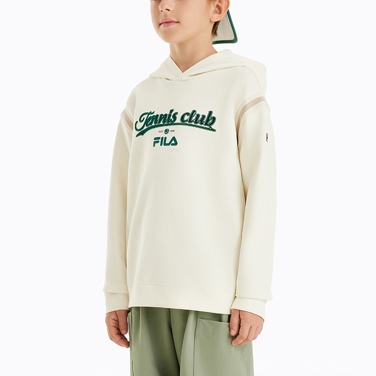 Мужское худи Fila KIDS (белое) — фото 3
