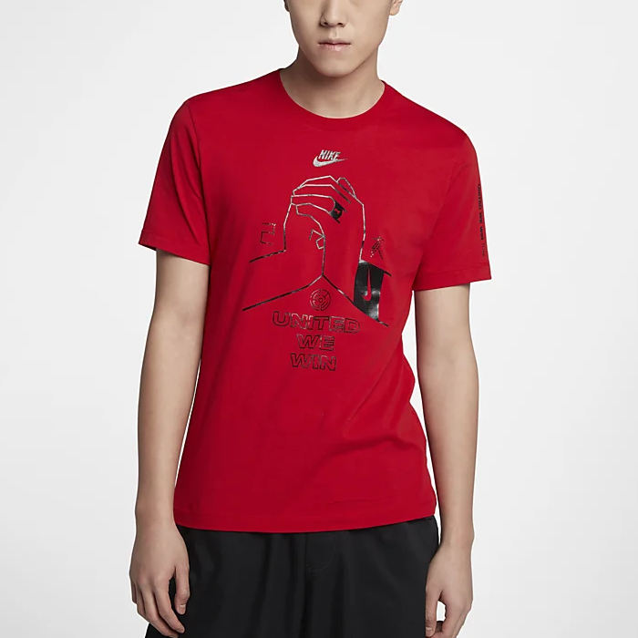 Мужская футболка Nike T (красный) — фото 3