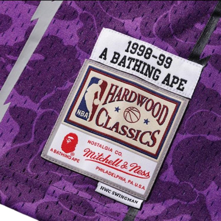 A BATHING APE Bape Basketball Jersey Unisex Purple