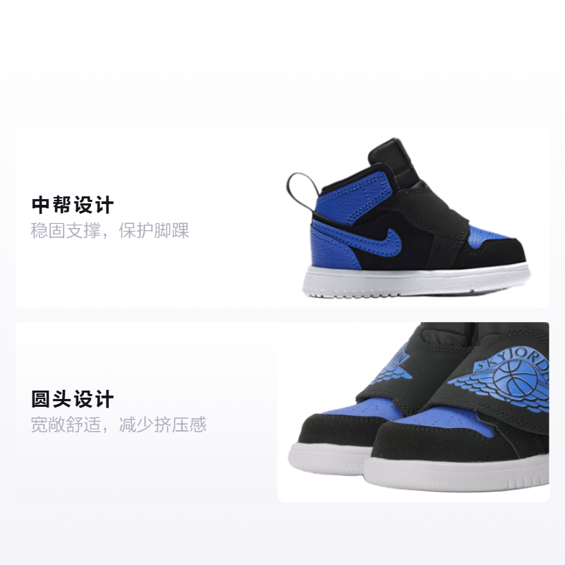 Кроссовки Jordan Air Jordan 1 (синие) — Чёрный / синий — фото 2