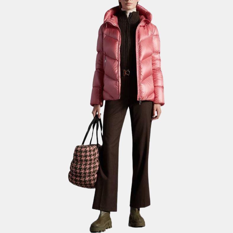 Женские куртка Moncler (розовый) — фото 5
